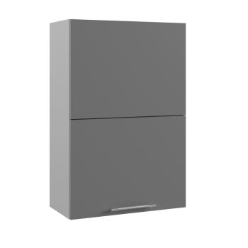 Гарда ВПГПМ 600 шкаф верхний высокий Blum Aventos (Серый Эмалит/корпус Серый) в Иланском - ilanskij.mebel54.com | фото