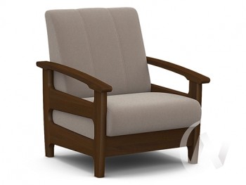 Кресло для отдыха Омега (орех лак/CATANIA COCOA) в Иланском - ilanskij.mebel54.com | фото