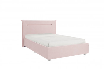 Кровать 1,2 Альба с основанием (Нежно-розовый велюр) в Иланском - ilanskij.mebel54.com | фото