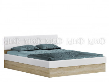 Кровать 1,4 спальня Фортуна (Дуб сонома/белый глянец) в Иланском - ilanskij.mebel54.com | фото