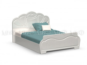 Кровать 1,4м Гармония (Белый/Белый глянец) в Иланском - ilanskij.mebel54.com | фото
