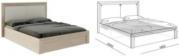 Кровать 1,6 Глэдис (М32) с подъемным механизмом Распродажа в Иланском - ilanskij.mebel54.com | фото
