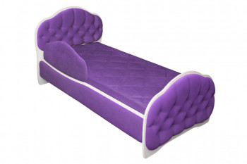 Кровать 160 Гармония 32 Фиолетовый (мягкий бортик) в Иланском - ilanskij.mebel54.com | фото