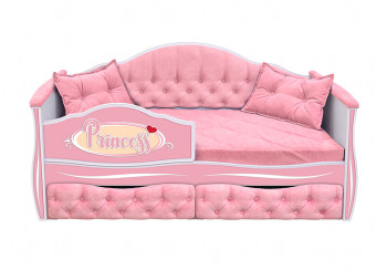 Кровать 160 серии Иллюзия 2 ящика 15 Бледно-розовый (подушки) в Иланском - ilanskij.mebel54.com | фото