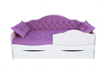 Кровать 170 серии Иллюзия Лайт 1 ящик 32 Фиолетовый (подушки) в Иланском - ilanskij.mebel54.com | фото