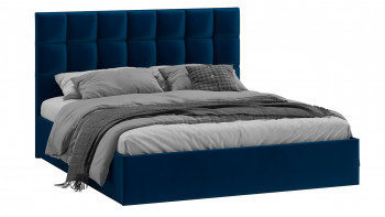 Кровать без ПМ «Эмбер» Велюр Confetti/Blue в Иланском - ilanskij.mebel54.com | фото