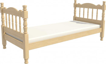 Кровать одинарная Аленка из массива сосны 800*1890 Сосна в Иланском - ilanskij.mebel54.com | фото