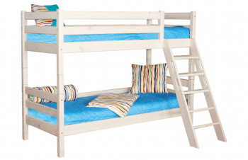 Кровать Соня вариант 10 двухъярусная с наклонной лестницей Лаванда в Иланском - ilanskij.mebel54.com | фото