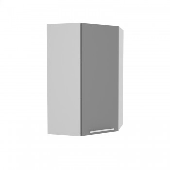 Лофт ВПУ 550 шкаф верхний угловой высокий (Дуб бурый/корпус Серый) в Иланском - ilanskij.mebel54.com | фото