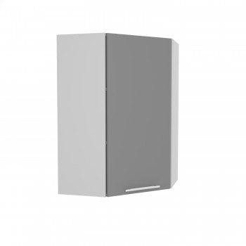 Лофт ВПУ 600 шкаф верхний угловой высокий (Дуб бурый/корпус Серый) в Иланском - ilanskij.mebel54.com | фото