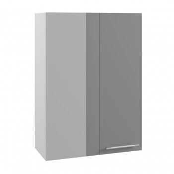 Лофт ВПУ 650 шкаф верхний угловой высокий (Дуб бурый/корпус Серый) в Иланском - ilanskij.mebel54.com | фото