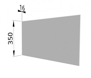 Панель торцевая (для шкафа горизонтального глубокого) ГПГ Ройс (Белый софт) в Иланском - ilanskij.mebel54.com | фото