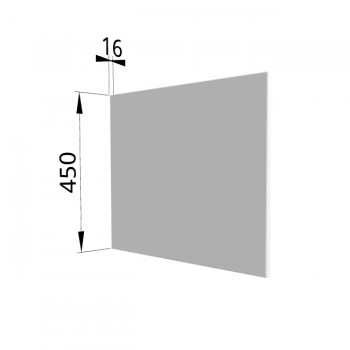 Панель торцевая (для шкафа горизонтального глубокого высокого) ГВПГ Ройс (Белый софт) в Иланском - ilanskij.mebel54.com | фото