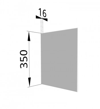 Панель торцевая (для шкафа горизонтального) ПГ Ройс (Белый софт) в Иланском - ilanskij.mebel54.com | фото