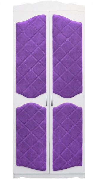 Шкаф 2-х створчатый серии Иллюзия 32 фиолетовый в Иланском - ilanskij.mebel54.com | фото