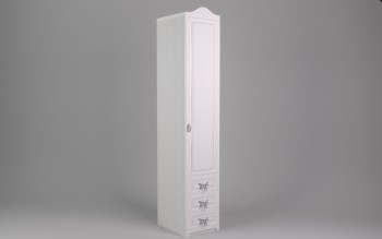 Шкаф угловой Бэлла с ящиками (Выбеленное дерево/Белый) в Иланском - ilanskij.mebel54.com | фото