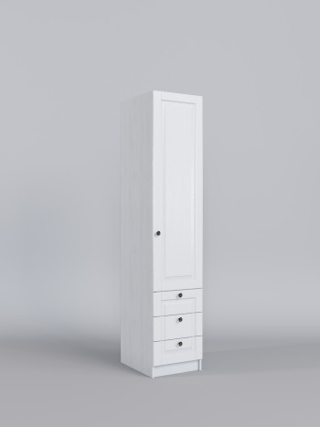 Шкаф угловой (секция с ящиками) Классика (Белый/корпус Выбеленное дерево) в Иланском - ilanskij.mebel54.com | фото