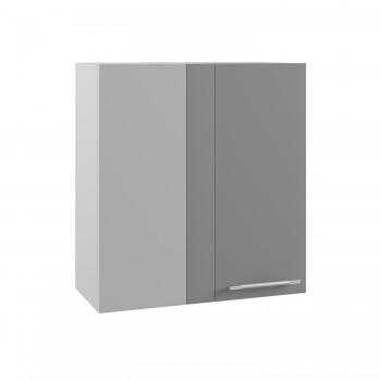 Шкаф угловой верхний Скала ПУ 650 (Гранит Грей/Серый/левый) в Иланском - ilanskij.mebel54.com | фото